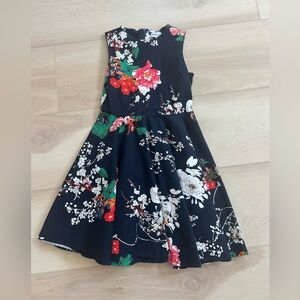 Girls Navy floral dress
